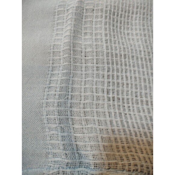 Charming Charlie light blue fringed infinity scarf 100% acrylic 25 x 64" - Picture 3 of 4